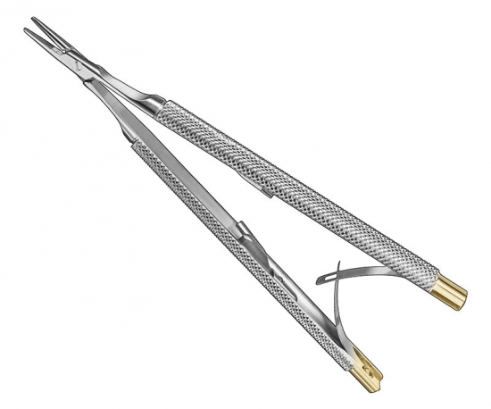Castroviejo micro needle holder