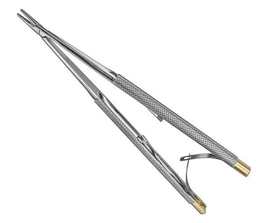 Castroviejo micro needle holder