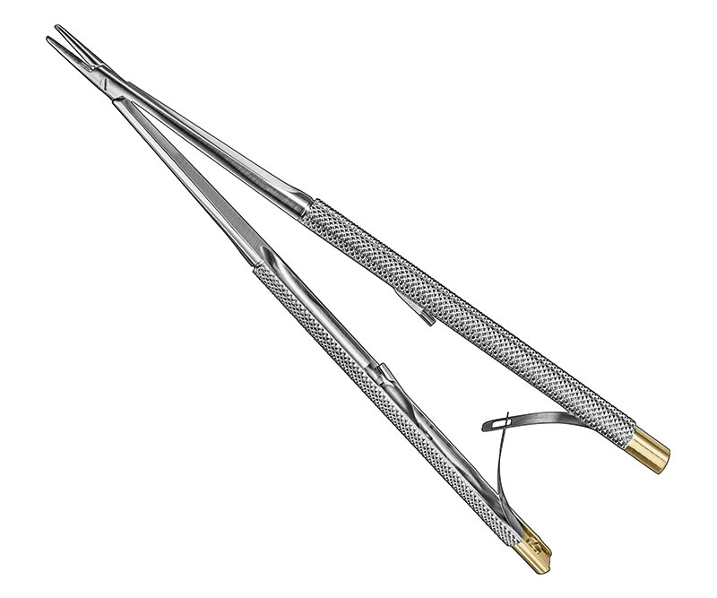 Castroviejo micro needle holder