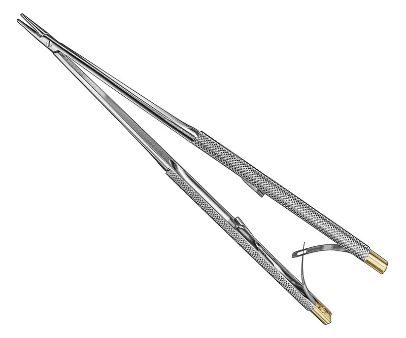Castroviejo micro needle holder
