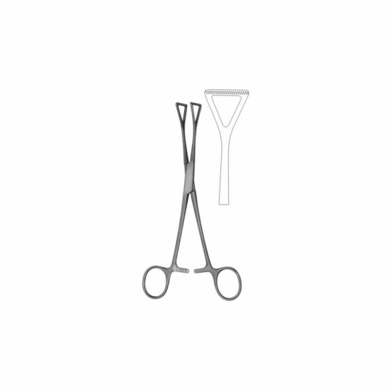 Intestinal grasping forcep straight